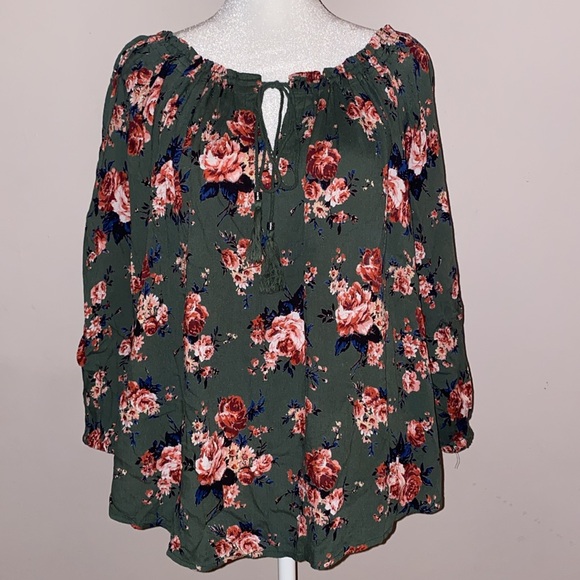 Nostalgia Floral Adjustable Blouse - Picture 1 of 16